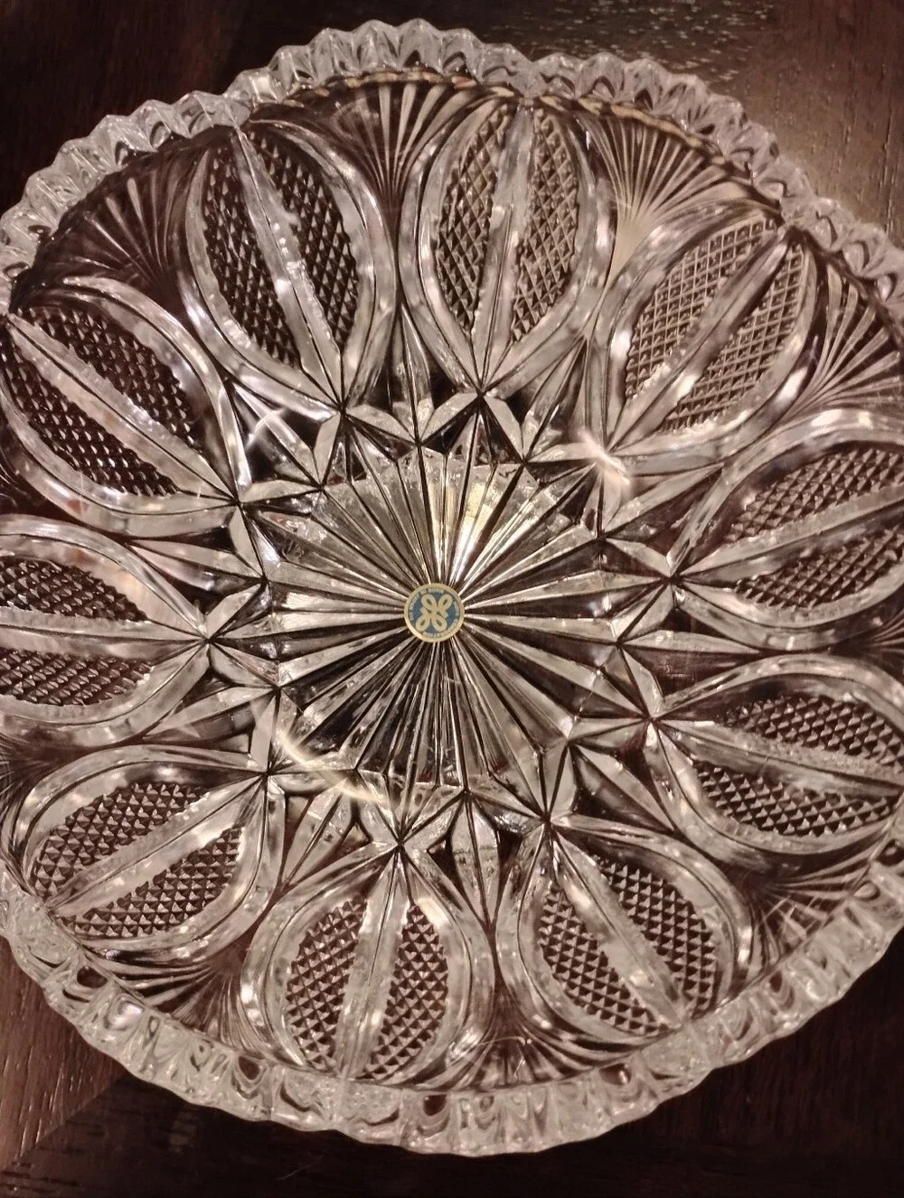 Vintage Hoya Crystal Serving Bowl